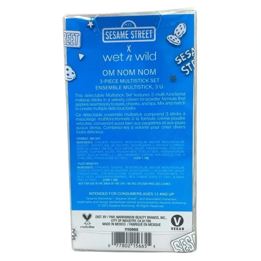 Wet n Wild Sesame Street Cookie Monster Limited Edition Makeup Sticks
